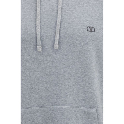Valentino Gray Cotton Sweatshirt