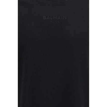 Balmain Black Cotton T-Shirt