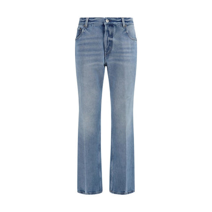 Miu Miu Blue Cotton Relaxed Fit Jeans