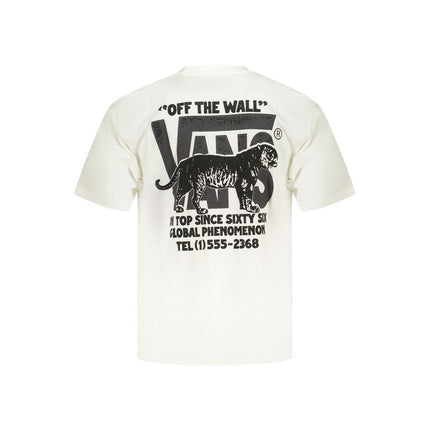 Vans White Cotton Men's T-Shirt