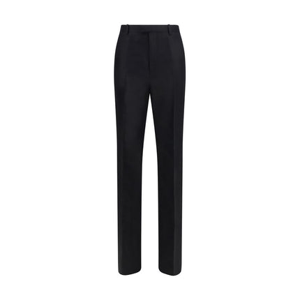 Gucci Black Silk Dress Pants