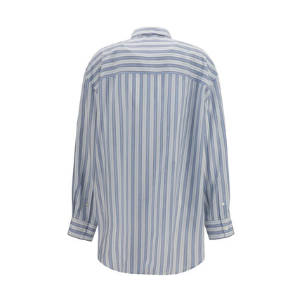 Gucci Blue Silk Shirt