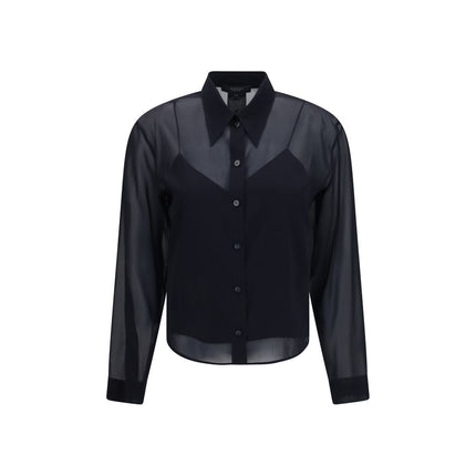 Gucci Black Silk Pattern Shirt