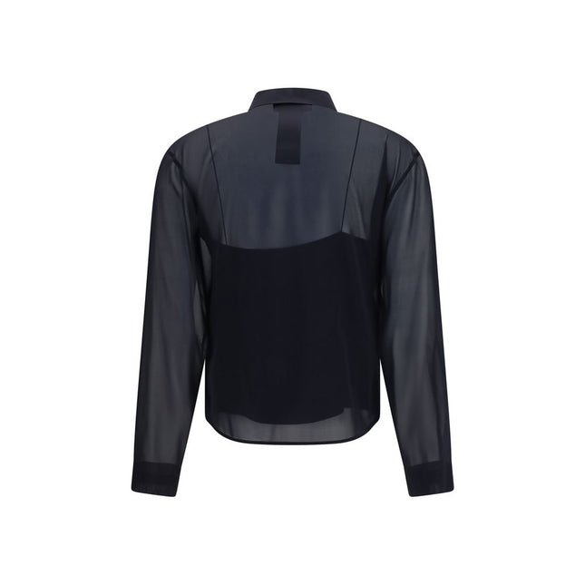 Gucci Black Silk Pattern Shirt