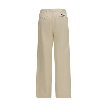 Prada Beige Cotton Casual Pants