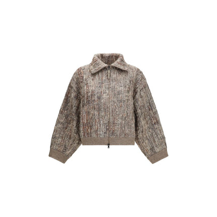 Brunello Cucinelli Beige Mohair Cardigan