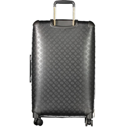 Guess Jeans Black Polyurethane Women's Travel Bag
