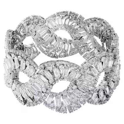 Swarovski Gray Stainless Steel Bracelet