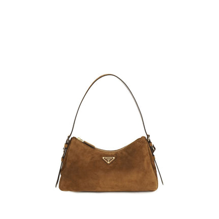 Prada Brown Calf Leather Bos Taurus Shoulder Bag