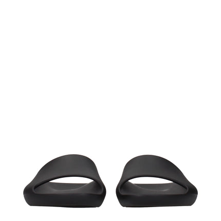 The Row Black Cotton Slippers