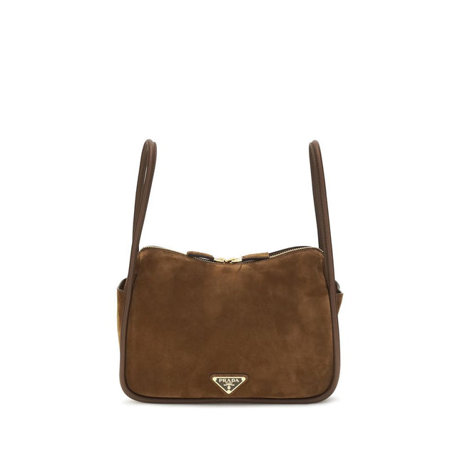 Prada Brown Calf Leather Bos Taurus Handbag