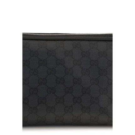 Gucci Black Fabric Clutch Bag