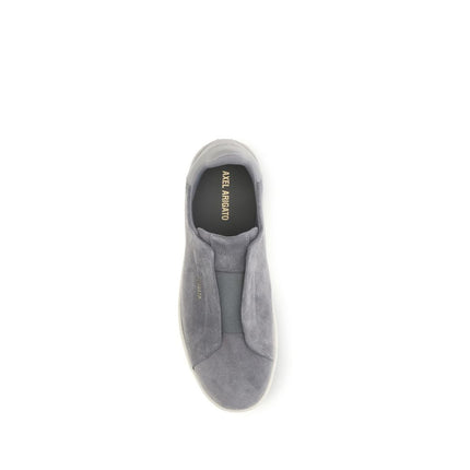 Axel Arigato Gray Calf Leather Bos Taurus Low Top Sneakers