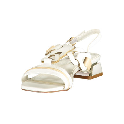 Laura Biagiotti White Polyurethane Women's Sandal
