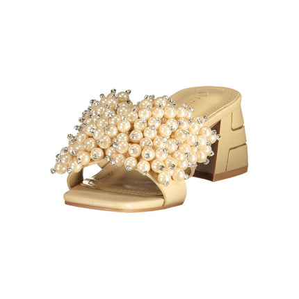 Laura Biagiotti Beige Polyurethane Women's Sandal