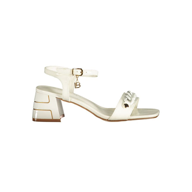 Laura Biagiotti White Polyurethane Women's Sandal