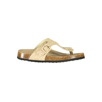 Laura Biagiotti Beige Polyurethane Women's Slipper