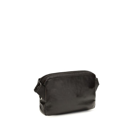 Prada Brown Calf Leather Bos Taurus Shoulder Bag