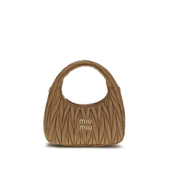 Miu Miu Beige Lamb Ovis Aries Aries Handbag