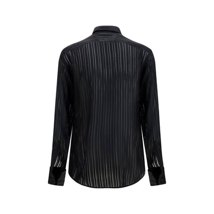 Gucci Black Silk Dress Shirt