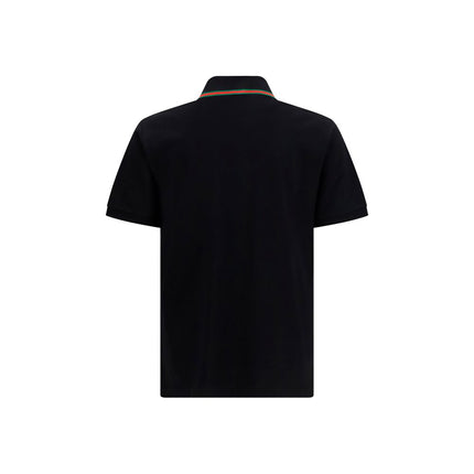 Gucci Black Cotton Polo Shirt