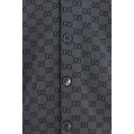 Gucci Gray Wool Oves Aries Cardigan