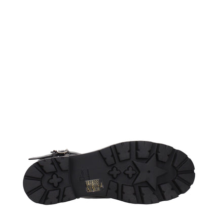 Christian Dior Black Leather Ankle Boots