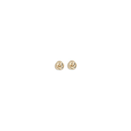Self-Portrait Gold Brass Earrings