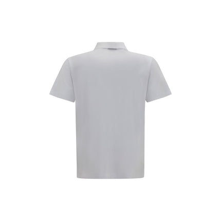 Gucci White Cotton Polo Shirt