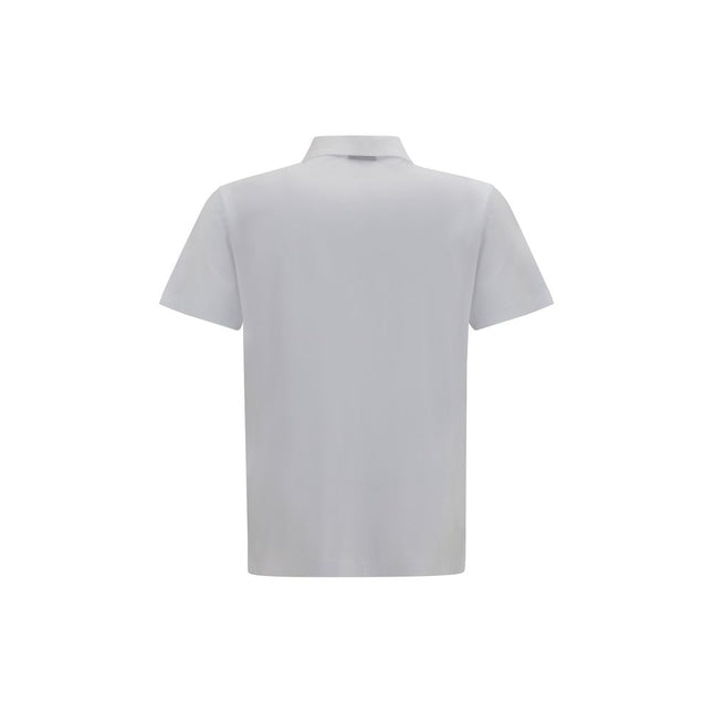 Gucci White Cotton Polo Shirt