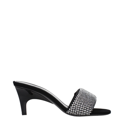 Prada Black Fabric Platform Sandals