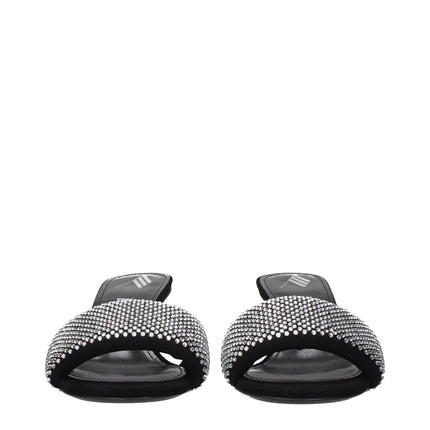 Prada Black Fabric Platform Sandals