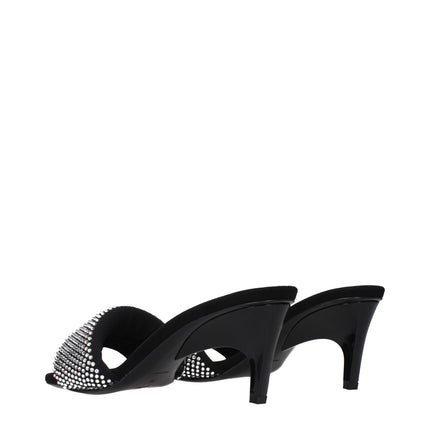 Prada Black Fabric Platform Sandals