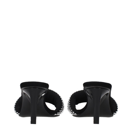 Prada Black Fabric Platform Sandals