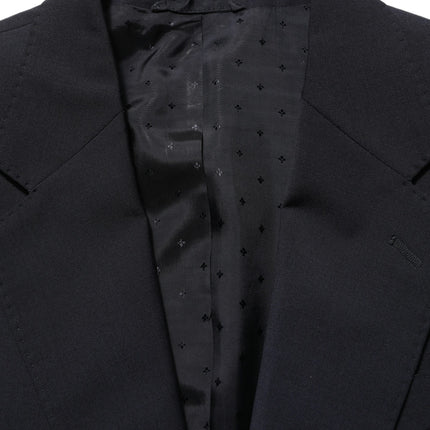 Dolce & Gabbana Black Wool Slim Fit Formal 3 Piece Men Suit