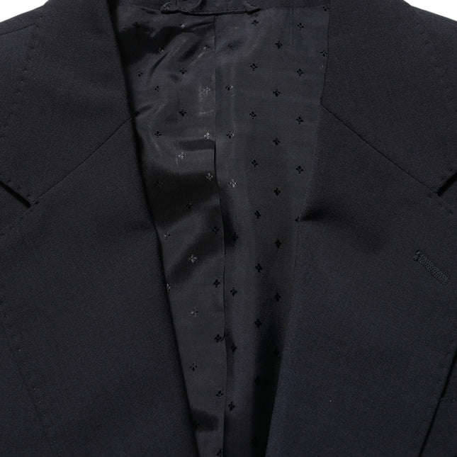 Dolce & Gabbana Black Wool Slim Fit Formal 3 Piece Men Suit