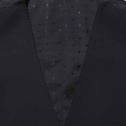 Dolce & Gabbana Black Wool Slim Fit Formal 3 Piece Men Suit