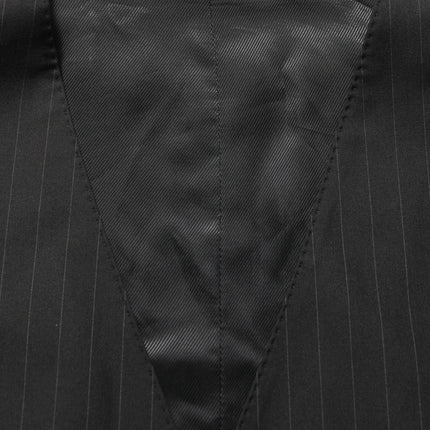 Dolce & Gabbana Black Stripes Slim Fit Formal 3 Piece Suit
