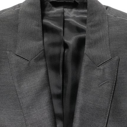 Dolce & Gabbana Gray MARTINI Slim Fit Formal 3 Piece Suit