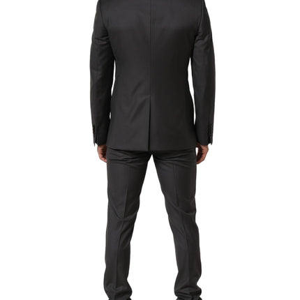 Dolce & Gabbana Gray MARTINI Slim Fit Formal 2Piece Men Suit