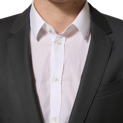 Dolce & Gabbana Gray MARTINI Slim Fit Formal 2Piece Men Suit