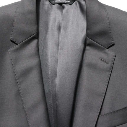 Dolce & Gabbana Gray MARTINI Slim Fit Formal 2Piece Men Suit