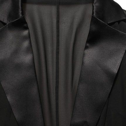 Dolce & Gabbana Black Silk Sheer Chiffon Long Maxi Dress