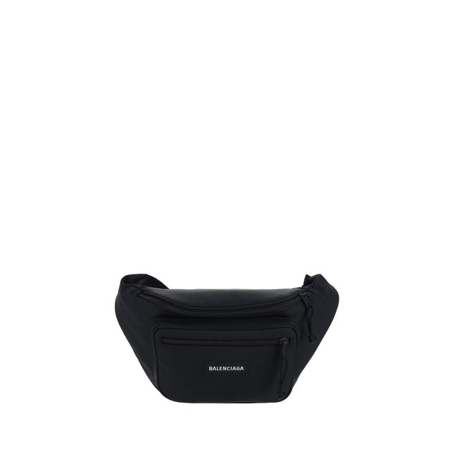 Balenciaga Black Polyester Clutch Bag