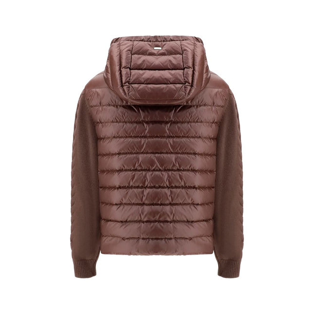 Herno Brown Polyester Full-Length Jacket