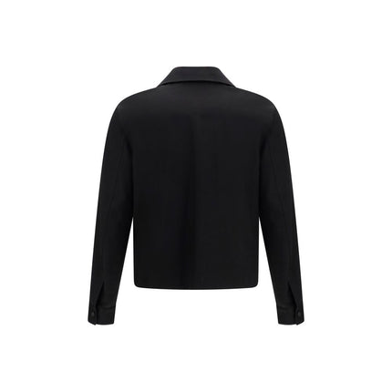 Amiri Black Cotton Full-Length Jacket