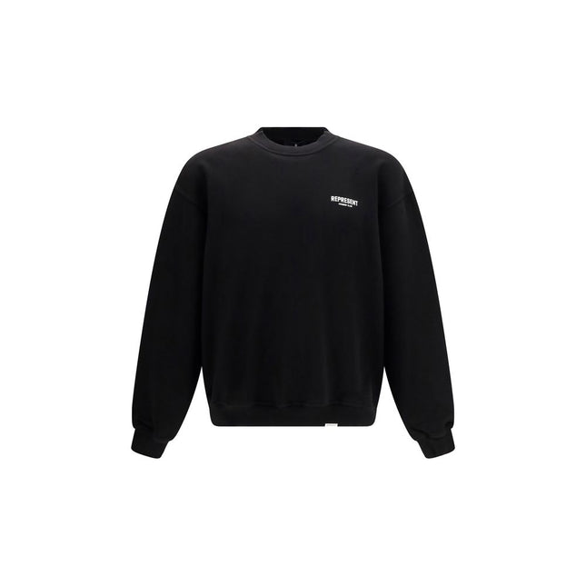 Represent Black Cotton Sweatshirt