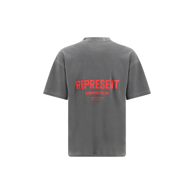 Represent Gray Cotton T-Shirt