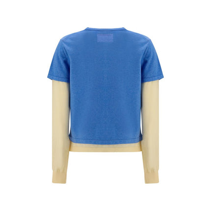 Guest in Residence Blue Cotton Sweatshirt