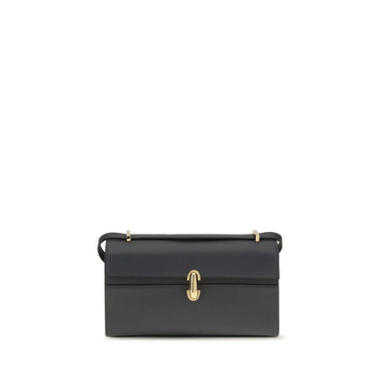 Savette Gray Calf Leather Bos Taurus Shoulder Bag